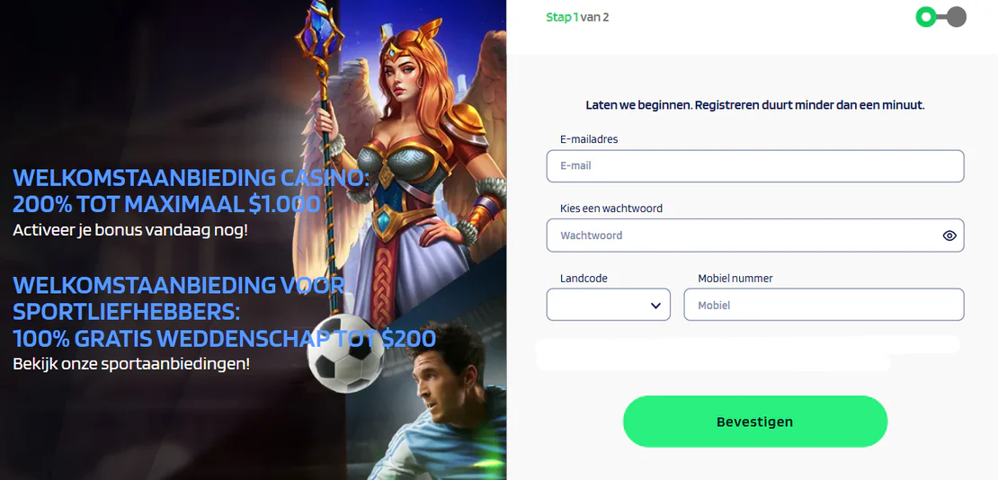 Dynabet Casino aanmelden